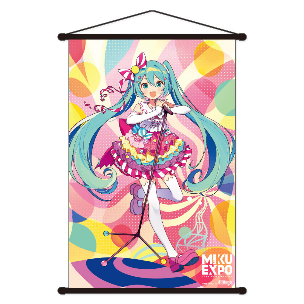 MIKU EXPO 2026 North America　joyful flag Joyful Wall Scroll – MIKU EXPO 2026 North America