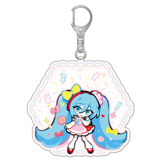 Sprinkles Miku Shaker Acrylic Keychain