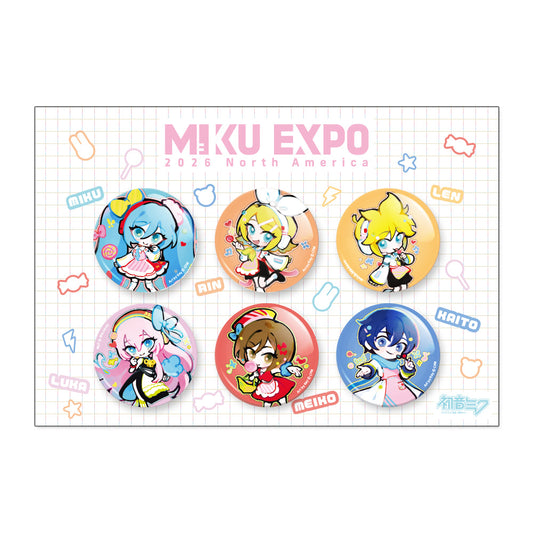 Sprinkles Tin Badge Set (Set of 6)