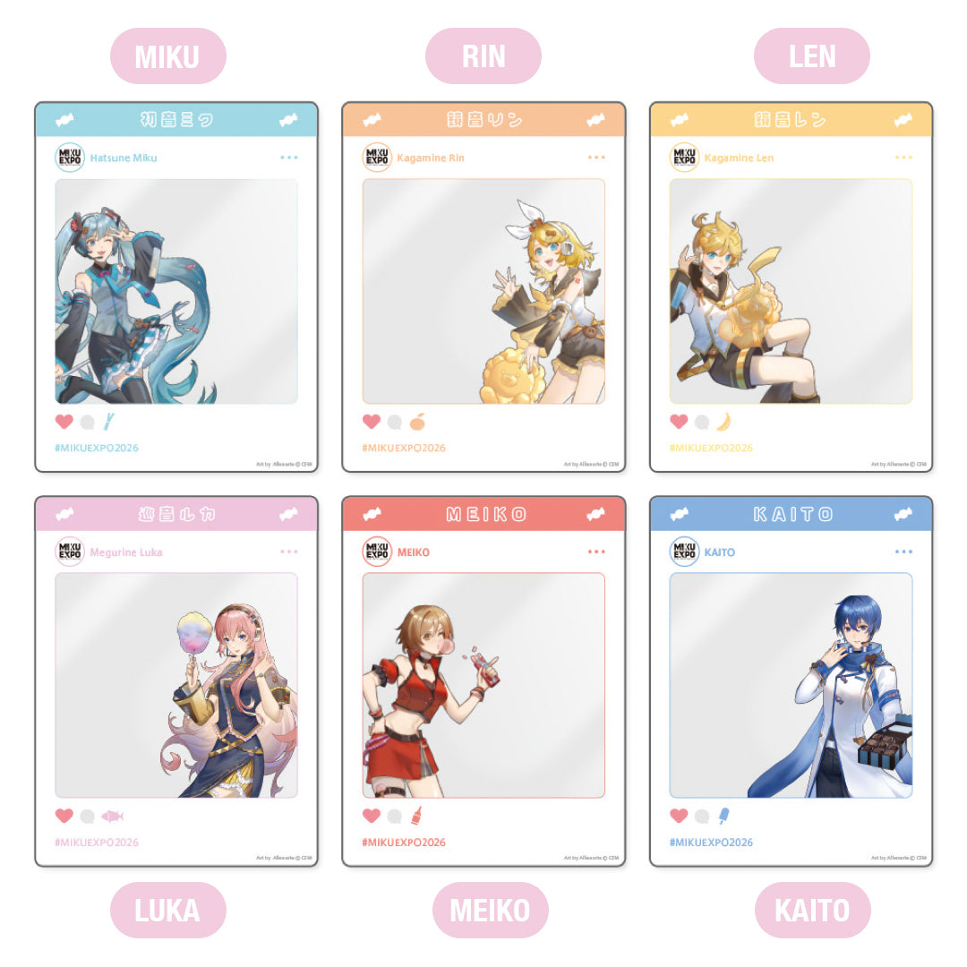 Pop Social Media Style Acrylic Card (6 types)