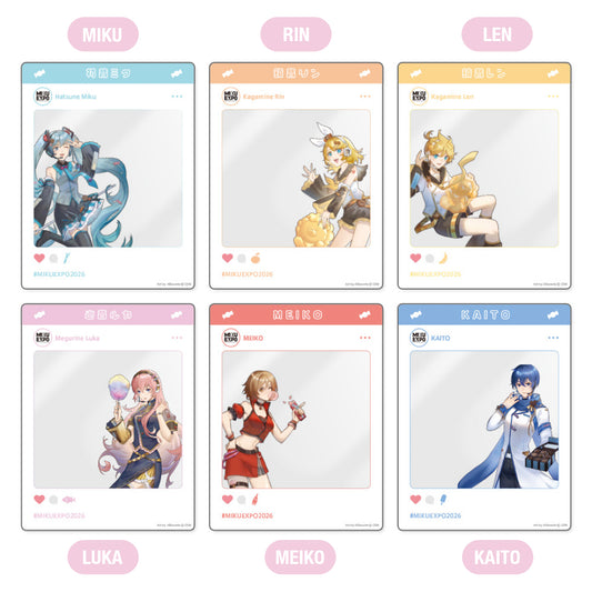 Pop Social Media Style Acrylic Card (6 types)